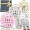 Bradove Beginner Embroidery Kit for Adults Kids, Learn to Embroider 37 Stitches and 13 Cute Patterns, Stitches Kit, Bead Embroidery Kit, Beginner Embroidery Practice